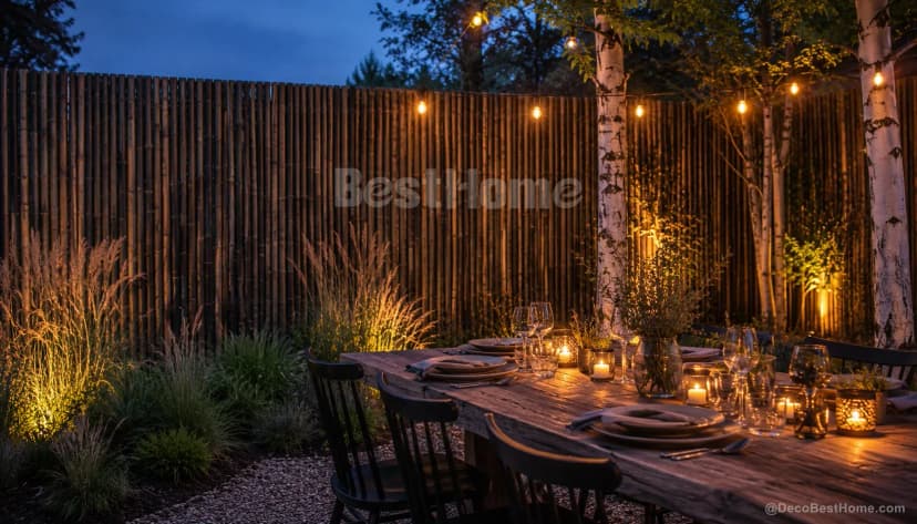 Bamboo fence panels