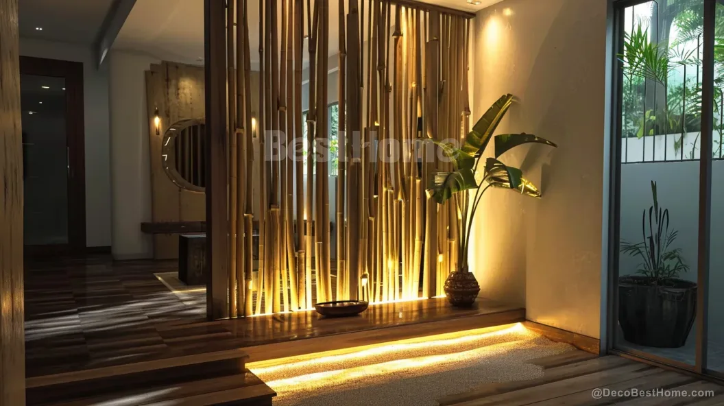 Decorative Moso poles