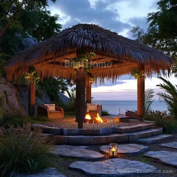 Natural thatch roofing